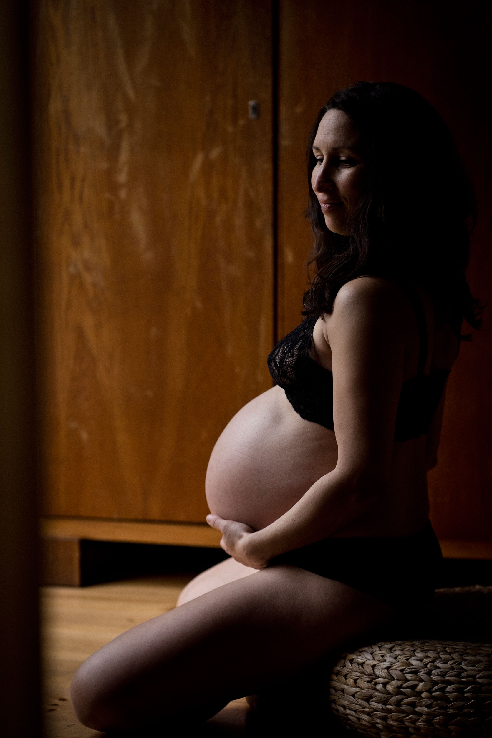 Schwangerschaftsfotos-Schattenspiel