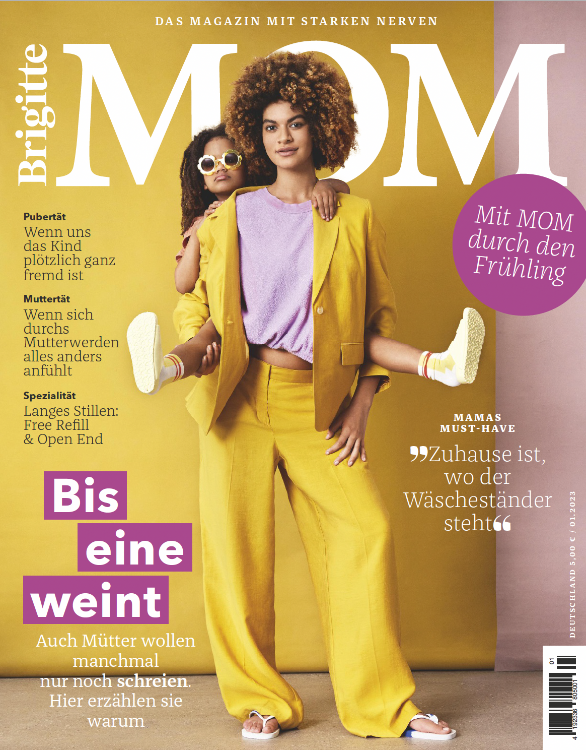 Tearsheet Brigitte Mom Cover Ausgabe 01-2023 Langzeitstillen